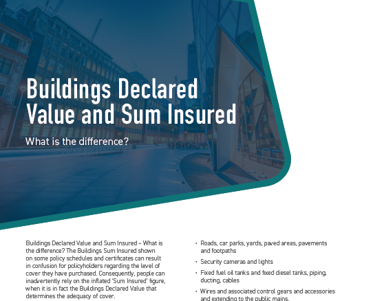Buildings Declared Calue And Sum Insured